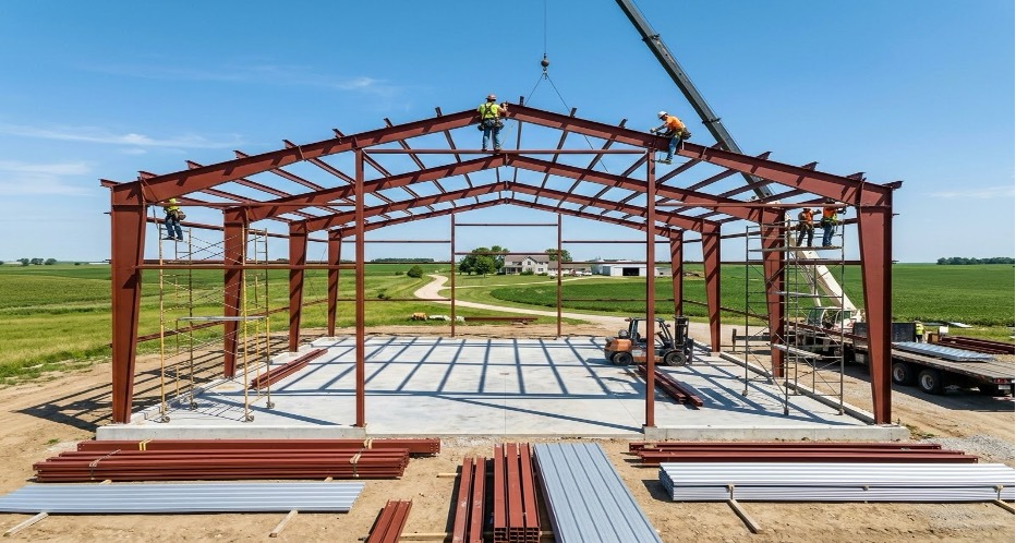 Metal Barn Construction
